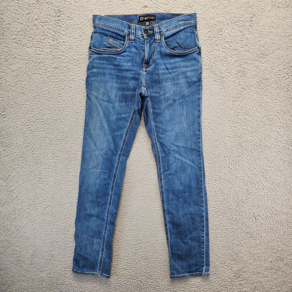 Empyre Skeletor Jeans‎ Mens Size 28 Blue Denim Slim Straight